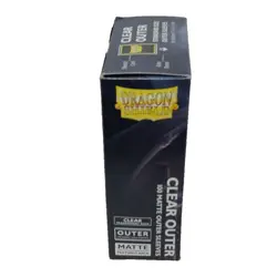 Dragon Shield Outer Card Sleeves CLEAR OUTER MATTE (100-Pack) - Standard Size - Image 5