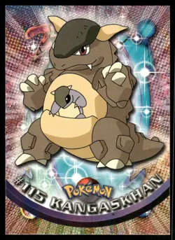 Kangaskhan 1999 Topps TV Animation Edition Vintage Pokemon Card #115 (NM) - Image 1