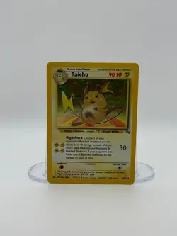 Raichu 14/102 Base Set Unlimited Holo Rare WOTC Pokemon Card - Image 1