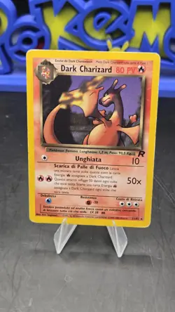 Dark Charizard Team Rocket 21/82 Non-Holo Card Italy - Image 2