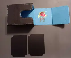 MTG Deck Box BTB Commander Display, 2 Dividers Strong Magnet Leather TCG Teal - Image 3