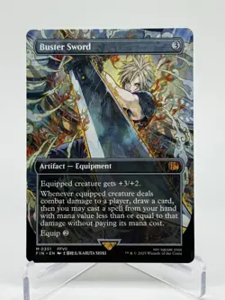 MTG Final Fantasy Buster Sword (Borderless) Regular English Mythic 351 - Image 1