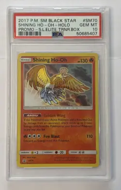 Pokemon - Shining Ho-Oh - SM70 - Shining Legends - ETB Promo - PSA 10 - Image 1