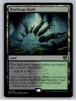 MTG - Secrets of Strixhaven #253 Deathcap Glade FOIL Rare - Image 1