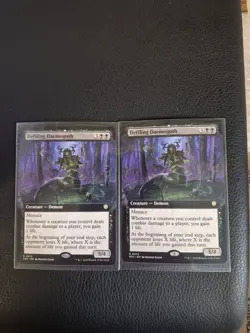 Defiling Daemogoth (Extended Art) #75 (NM) - Commander: Secrets of Strixhaven... - Image 1