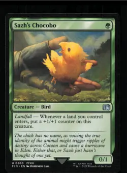Sazh's Chocobo 200 Uncommon FINAL FANTASY Magic: The Gathering Near Mint - Image 1