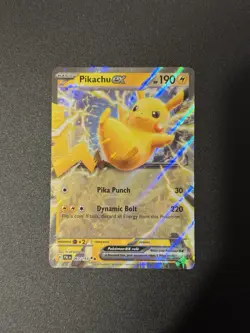 Pokemon TCG Pikachu EX Scarlet & Violet - Paldea Evolved 063/193 Holo - Image 1