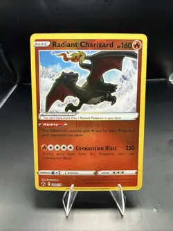 Pokemon TCG Radiant Charizard Crown Zenith 020/159 Holo Radiant Rare A - Image 2