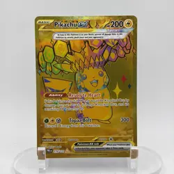 Pokemon Pikachu EX 179/131 Hyper Rare Gold SV Prismatic Evolutions NM ENGLISH - Image 1