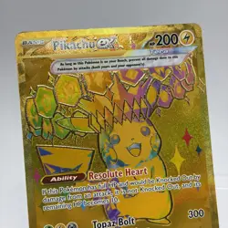 Pokemon Pikachu EX 179/131 Hyper Rare Gold SV Prismatic Evolutions NM ENGLISH - Image 2