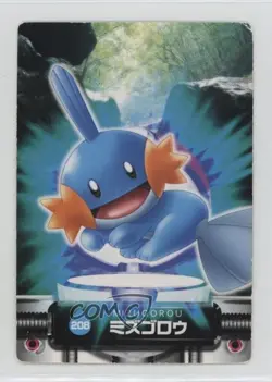 Mudkip Bandai Carddass Pokemon Zukan Advanced Generation #208 2002 - Image 1
