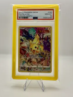 2023 Pokemon Pikachu 160 Crown Zenith Full Art PSA 10 Gem Mint - Image 4