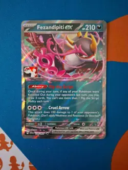 Pokemon - TCG - Fezandipiti ex SFA 038/064 - Prize Pack - Stamped - Image 1