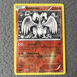 LP 2013 Pokemon Reshiram Black & White 28/113 Legendary Treasures Reverse Holo. - Image 1