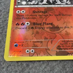 LP 2013 Pokemon Reshiram Black & White 28/113 Legendary Treasures Reverse Holo. - Image 3