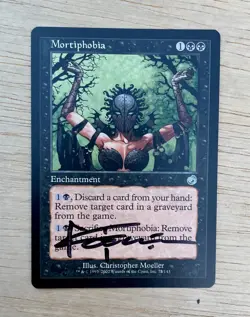 VTG MTG 2002 Mortiphobia Enchantment Torment Artist Christopher Moeller Signed - Image 1