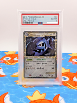 PSA 2010 Pokemon HG & SS Steelix-Holo Unleashed #87 EX-MT 6 - Image 2