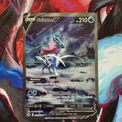 Suicune V GG38/GG70 Pokemon Crown Zenith Galarian Gallery V Rare - Image 1