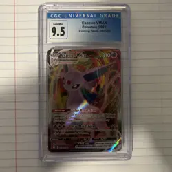 Espeon VMAX 065/203 Evolving Skies Pokemon CGC 9.5 Graded Blue Label 9.5 - Image 1