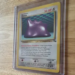 Pokemon TCG Ditto Fossil 18/62 Rare Unlimited Regular 1999 Keiji Kinebuchi - Image 4