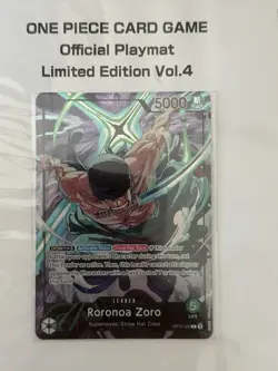 One Piece Roronoa Zoro OP12-020 Official Playmat Limited Edition Vol.4 English - Image 2