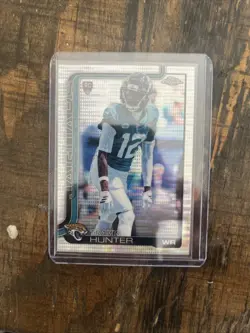 2025 Topps Chrome Football Travis Hunter Pulsar Refractor Rookie - Image 1