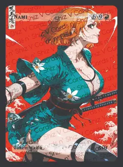Nami, Waifu the Gathering, Custom Anime One Piece Trading Card - Image 1