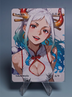 Yamato, Waifu the Gathering, Custom Anime Waifu One Piece Fan-made Trading Card - Image 1