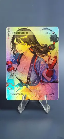 Tifa Lockhart, Waifu the Gathering, Custom Anime Final Fantasy Trading Card - Image 3