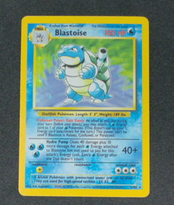 Blastoise 2/102 Base Set Holo Pokemon Card WOTC 1999 Vintage LP - Image 1