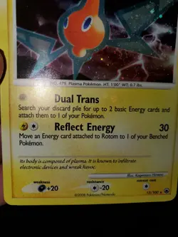 Rotom 13/100 Pokemon TCG Holo Swirl Bleed Card DP Majestic Dawn Near Mint NM - Image 5