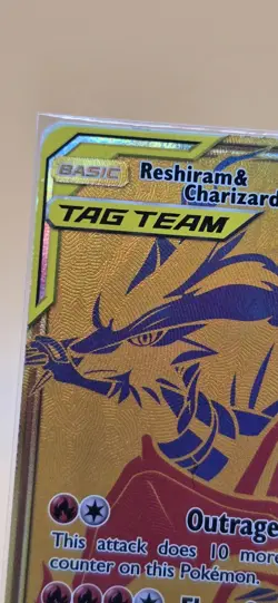 Pokemon Card Reshiram & Charizard GX SM247 Promo – Sun & Moon – Near Mint Holo - Image 2