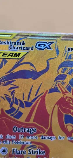 Pokemon Card Reshiram & Charizard GX SM247 Promo – Sun & Moon – Near Mint Holo - Image 3