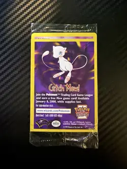 Mewtwo Pokemon The First Movie Promo Card Factory Sealed 1999 WB Gold Stamp - Image 2