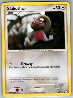 Slakoth 99/123 Non Holo Mysterious Treasures - Pokemon Card - NM - Image 1