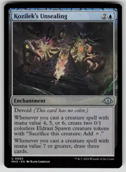 Kozilek's Unsealing Uncommon Modern Horizons 3 65 MTG Near Mint 2024 - Image 1