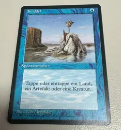 4x Blau 2xU + 2xC MTG - Renaissance deutsch ©1995 NM zB Twiddel, Uberflutung .. - Image 4