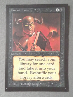 Demonic Tutor x (1) MTG - Collectors' Edition (CE) - LP/MP+ - Image 1