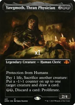 MTG Borderless Dominaria Remastered DMR Yawgmoth, Thran Physician MINT - Image 1