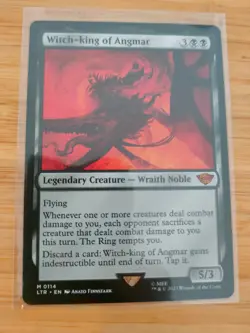 MTG Witch-King Of Angmar 0114 Lord of the Rings M/NM Free UK P&P - Image 1