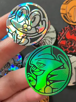 10 X Pokemon Coins Coin Tokens Shiny Pikachu Deoxys Sceptile Team Magma Lycanroc - Image 4