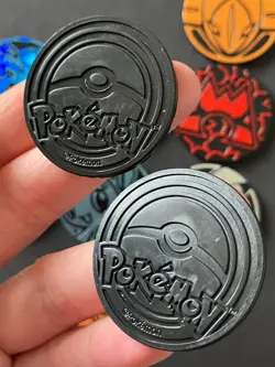 10 X Pokemon Coins Coin Tokens Shiny Pikachu Deoxys Sceptile Team Magma Lycanroc - Image 5