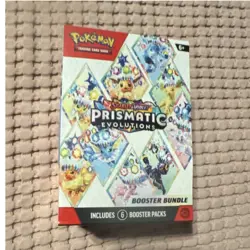 Pokemon TCG Prismatic Evolutions Booster Bundle Box with 6 Booster Packs - Image 1