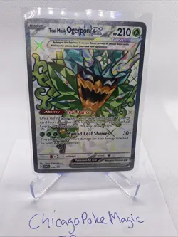 Pokemon Tcg - Teal Mask Ogerpon Ex 166 Black Star Promo - Full Art Ultra Rare - Image 1