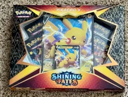 Pokemon TCG Shining Fates Pikachu V Collection Box ©2021 *Factory Sealed - Image 1