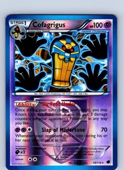 Pokemon: Plasma Freeze Cofagrigus (Team Plasma) #56/116 Rare,Reverse Holo .VO5 - Image 1