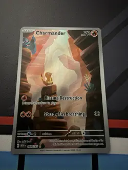 Charmander 168/165 Illustration rare Pokemon TCG Scarlet & Violet 151 - Image 1