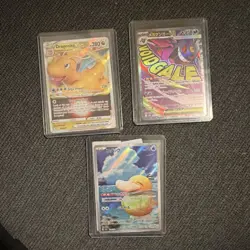 Pokemon Dragonite VSTAR 050/078, Mega Gengar EX 230/193, Psyduck 199/193 Holo - Image 1