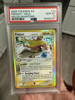 Pokemon 2006 EX Holon Phantoms Pidgeot #14 Holo PSA 10 Pop 31 - Image 1