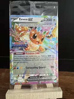 Pokemon TCG Eevee ex 075/131 Prismatic Evolutions Surprise Box Stamped Promo - Image 1